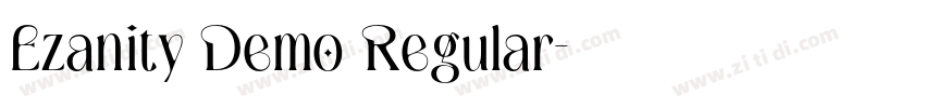 Ezanity Demo Regular字体转换